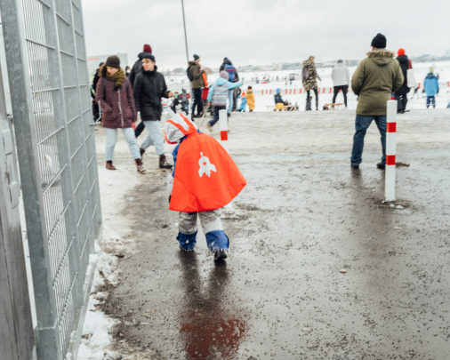 Tempelhofer Feld in winter, 2021, Neukoelln, Berlin, Germany, Europe